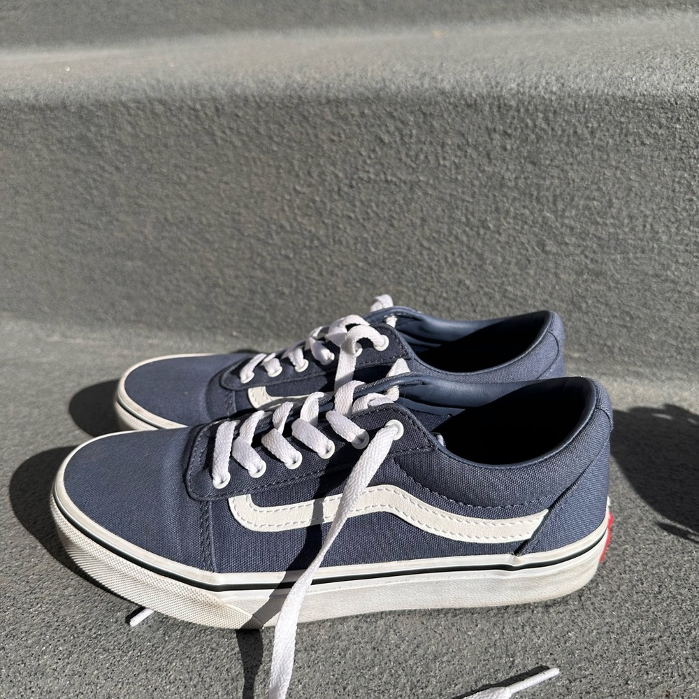 Vans Blue and White Old Skool Sneakers